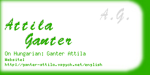 attila ganter business card